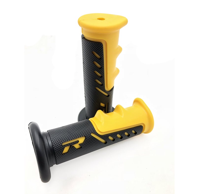 XKMT-"R" Engraved Gel Style Grips YELLOW QUAD Compatible With YAMAHA KAWASAKI POLARIS SEADOO BOMBARDIER JET SKI HONDA FOREMAN RECON RINCON Brute Force Prairie BRUIN GRIZZLY KODIAK [B017QVAA64] - Image 4